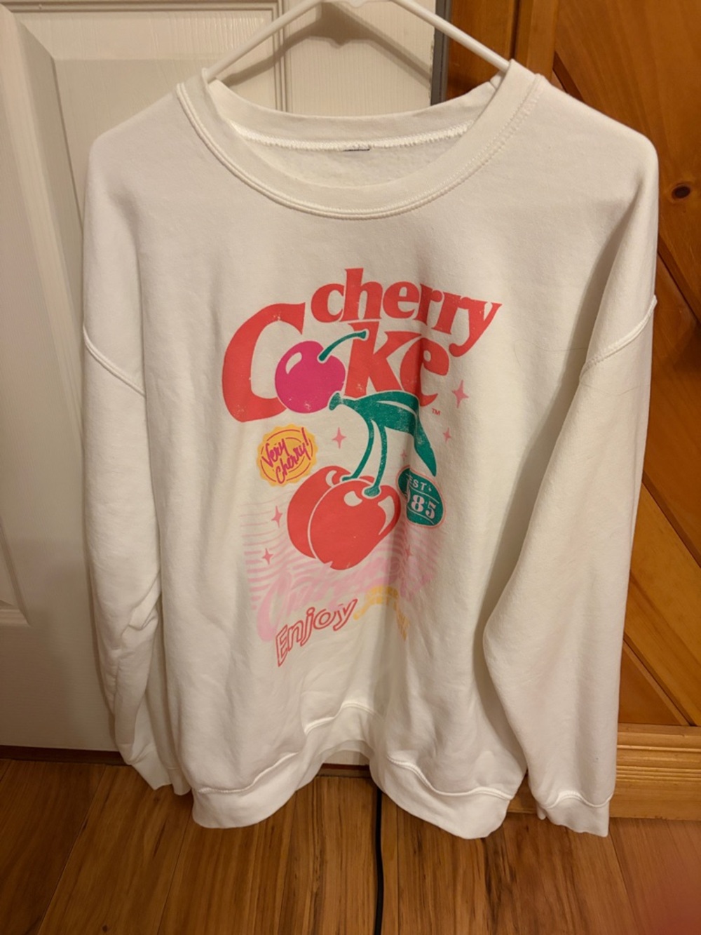 White Cherry Coke Graphic Sweatshirt